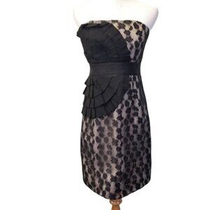 Phoebe Couture lace ruffle detail dress size 2 (79)